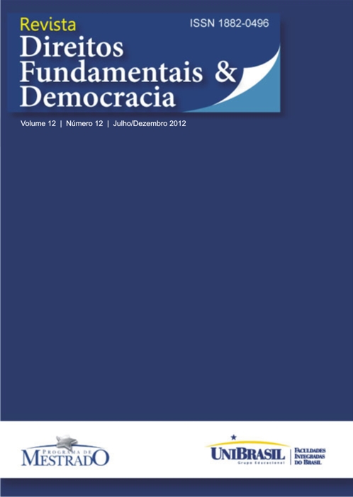 					Visualizar v. 12 n. 12 (2012): Revista de Direitos Fundamentais & Democracia
				