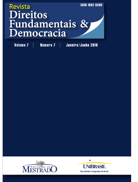					Visualizar v. 7 n. 7 (2010): Revista de Direitos Fundamentais & Democracia
				